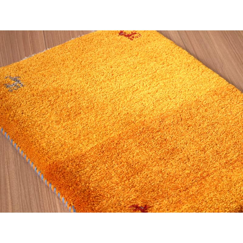 ギャッベ ミニサイズ  56×45cm イエローオレンジ 動物 | ブランド登録なし | 02