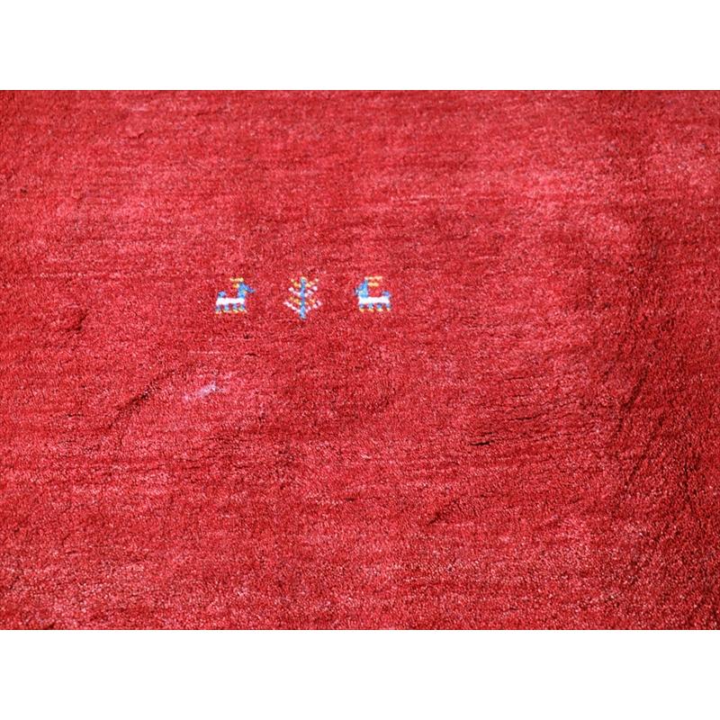 ギャッベ　カシュガイ族の手織り 296x200cm レッド/ナチュラルアイボリー　タイル　植物と動物のモチーフ | ブランド登録なし | 04