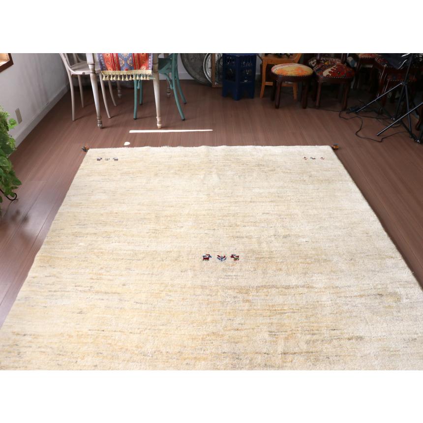 ギャッベ　イラン産手織りラグ　ふかふか 263x200cm ナチュラルアイボリー 大型ルームサイズ | ブランド登録なし | 02