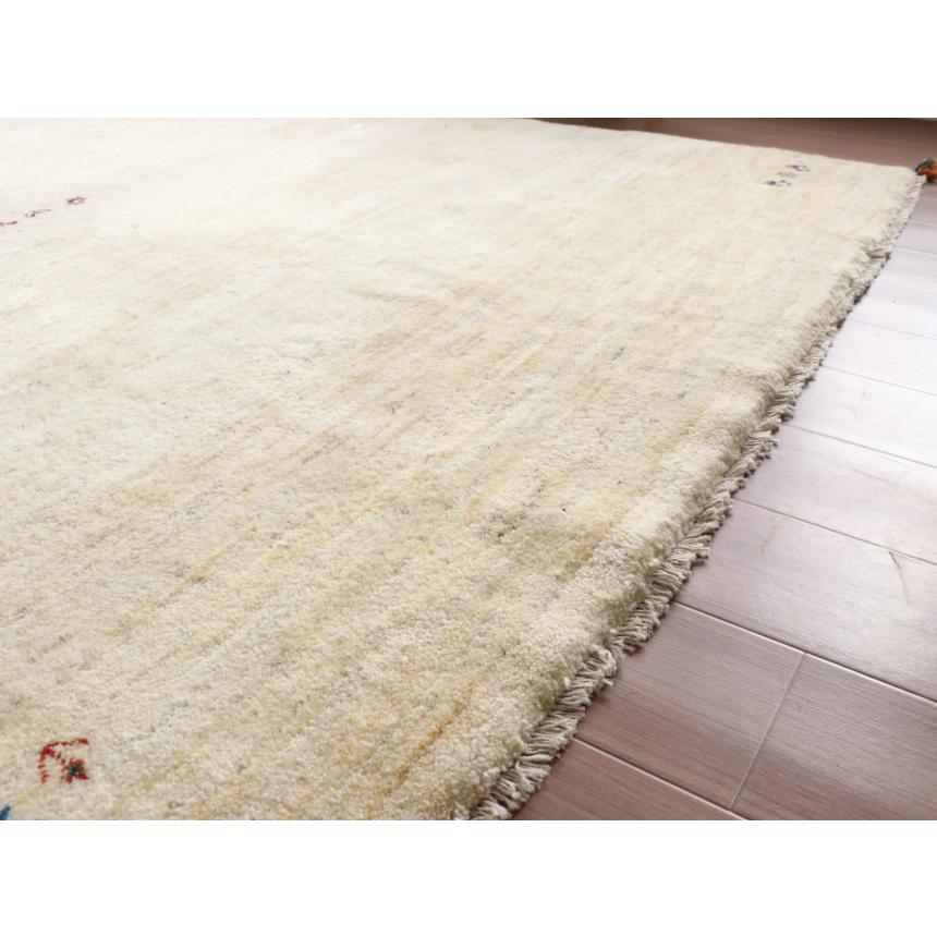 ギャッベ　イラン産手織りラグ　ふかふか 263x200cm ナチュラルアイボリー 大型ルームサイズ | ブランド登録なし | 07