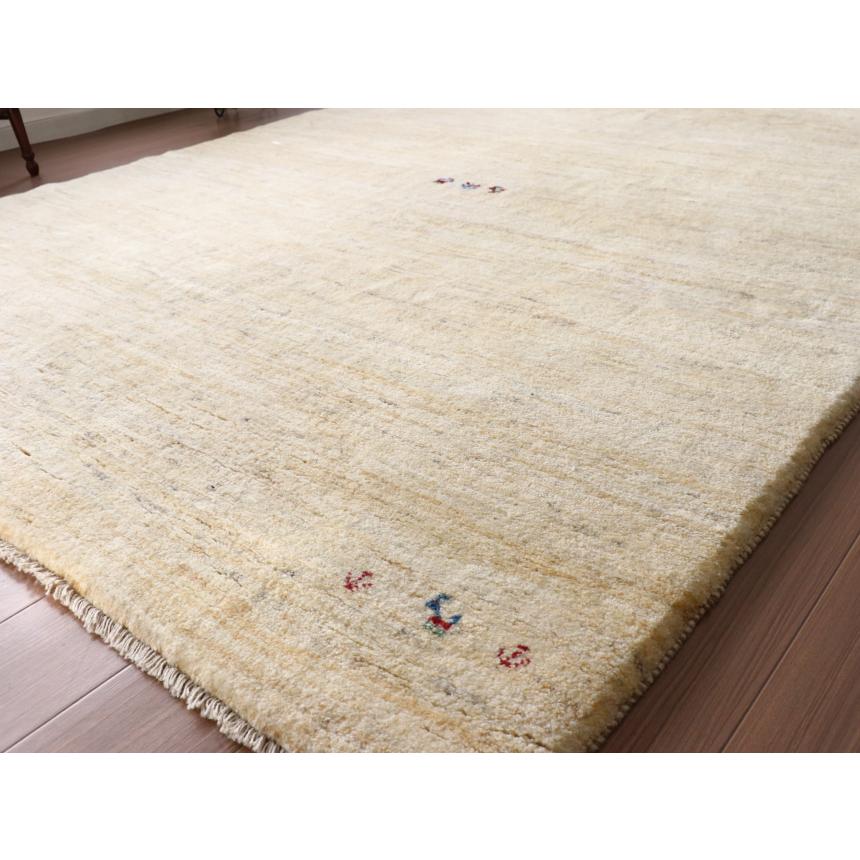 ギャッベ　イラン産手織りラグ　ふかふか 263x200cm ナチュラルアイボリー 大型ルームサイズ | ブランド登録なし | 09