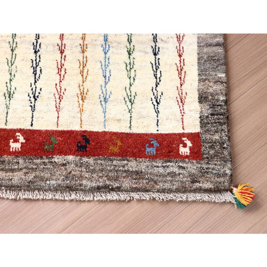 ギャッベ　イラン 手織り  61x88cm 玄関マットサイズ　横長サイズ　 | ブランド登録なし | 03