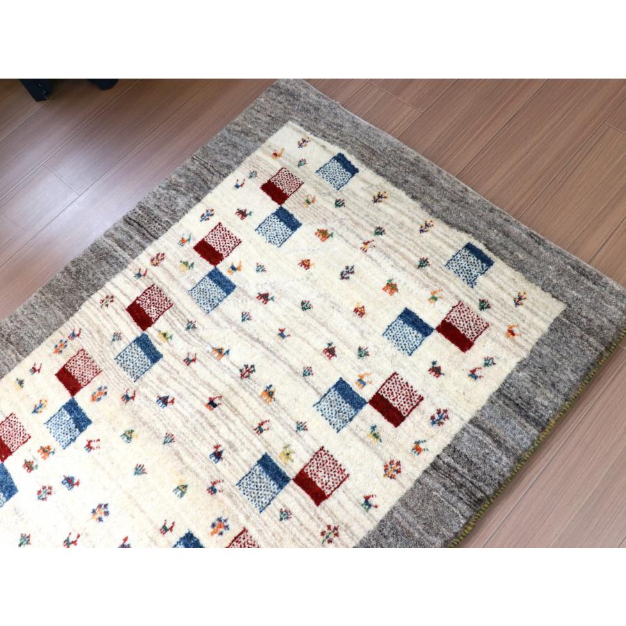 ギャッベ リズバフト ナチュラル/グレー 123x90cm 細かな織り | ブランド登録なし | 03