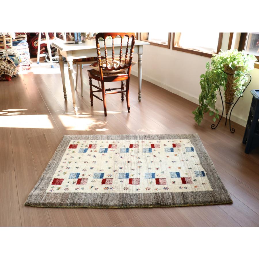 ギャッベ リズバフト ナチュラル/グレー 123x90cm 細かな織り | ブランド登録なし | 06