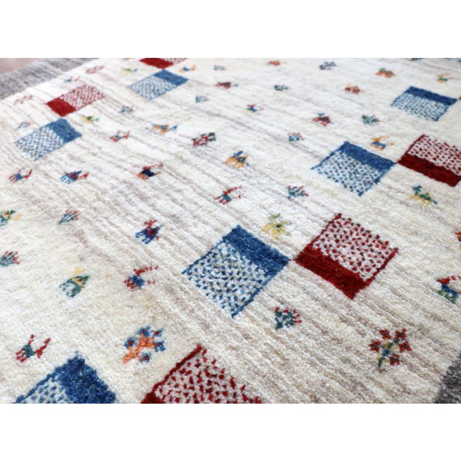 ギャッベ リズバフト ナチュラル/グレー 123x90cm 細かな織り | ブランド登録なし | 09