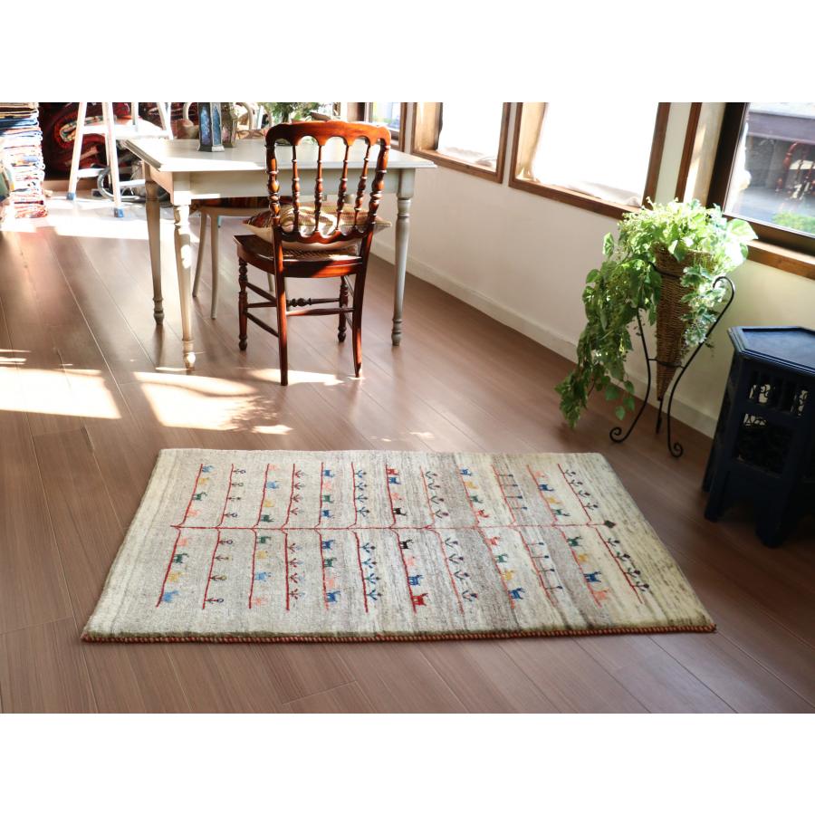 ギャッベ リズバフト ベージュグラデーション 130x80cm 細かな織り　生命の木 | ブランド登録なし | 01