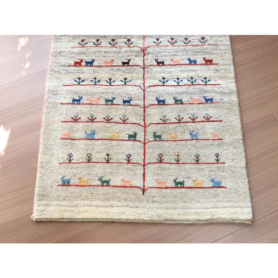 ギャッベ リズバフト ベージュグラデーション 130x80cm 細かな織り　生命の木 | ブランド登録なし | 02