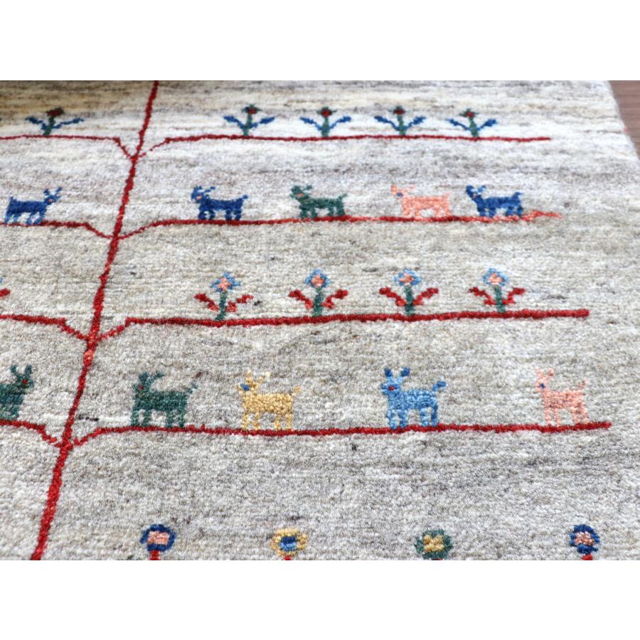 ギャッベ リズバフト ベージュグラデーション 130x80cm 細かな織り　生命の木 | ブランド登録なし | 05