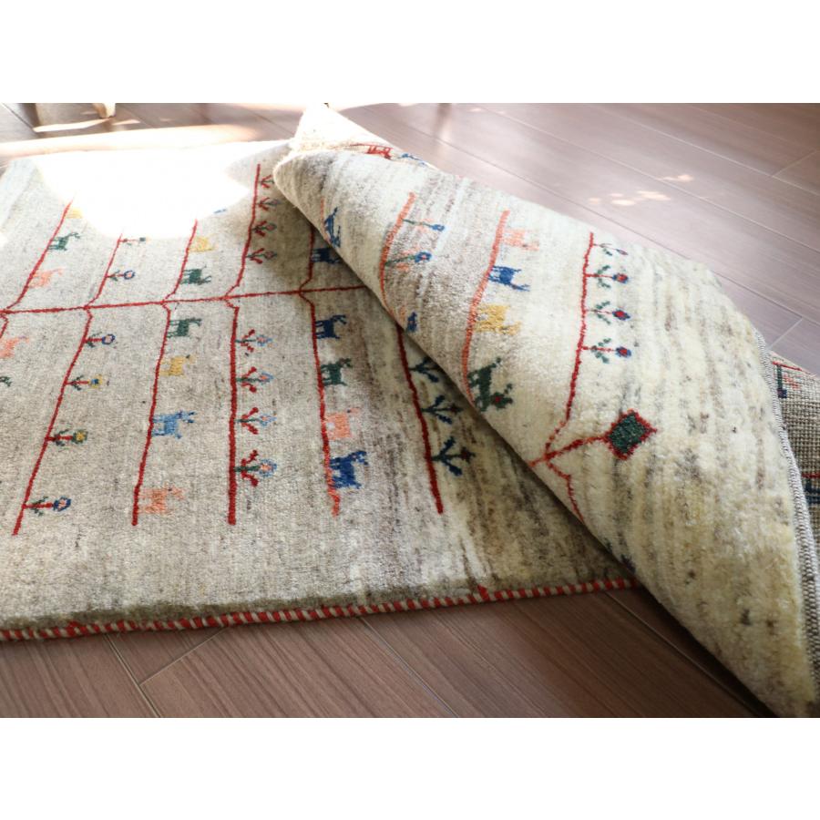 ギャッベ リズバフト ベージュグラデーション 130x80cm 細かな織り　生命の木 | ブランド登録なし | 07