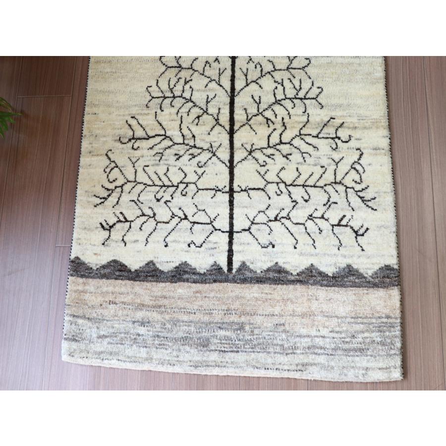 ギャッベ リズバフト 生命の木 132x79cm 細かな織り　モノトーン | ブランド登録なし | 02