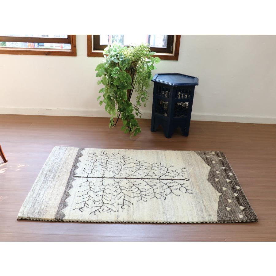 ギャッベ リズバフト 生命の木 132x79cm 細かな織り　モノトーン | ブランド登録なし | 04