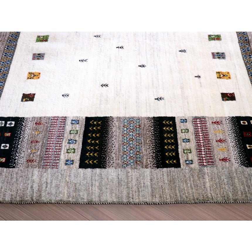 ギャッベ　タビーバフ Gabbeh Tabiibaft 205x157cm ナチュラルなモノトーングラデーション | ブランド登録なし | 11