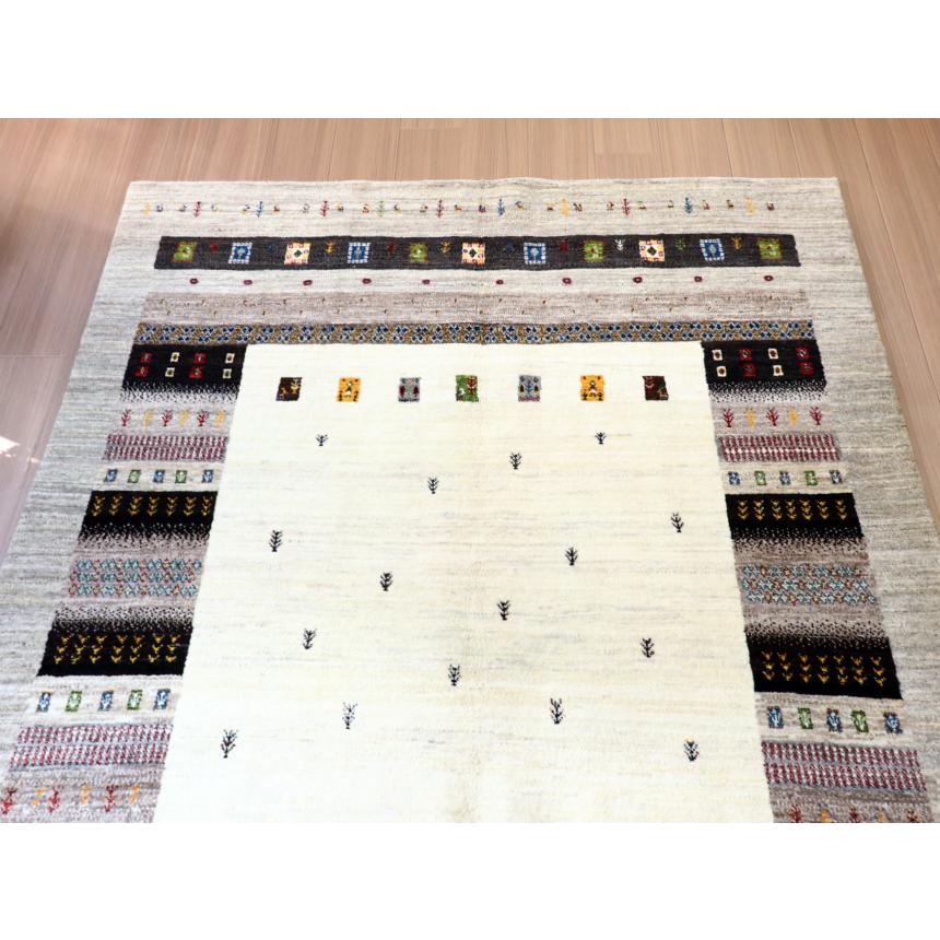 ギャッベ　タビーバフ Gabbeh Tabiibaft 205x157cm ナチュラルなモノトーングラデーション | ブランド登録なし | 02