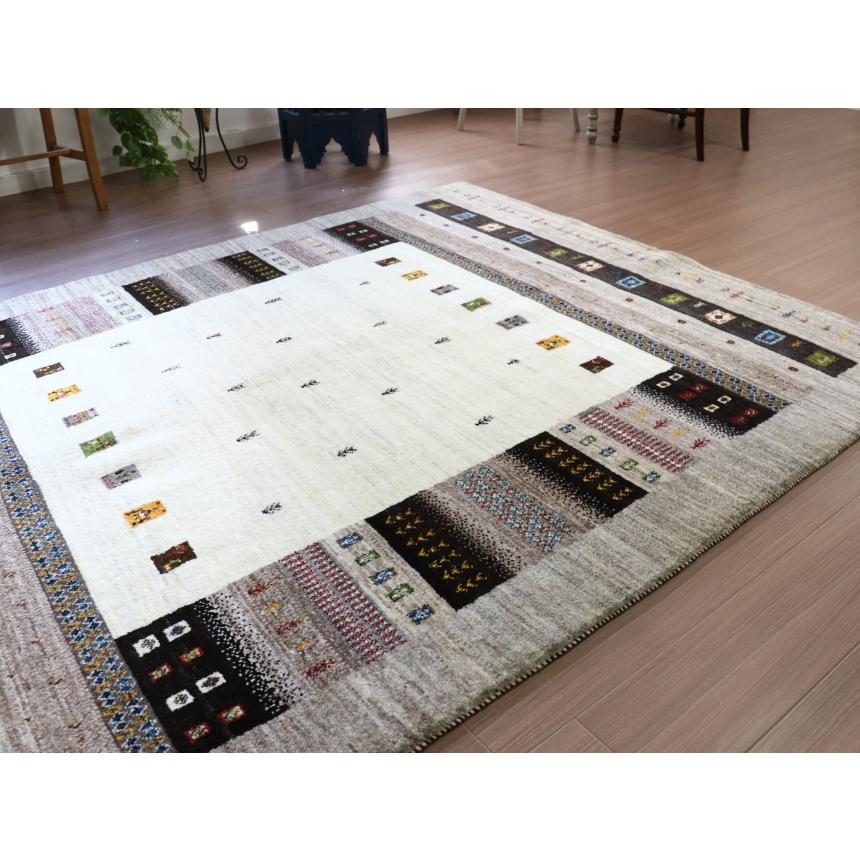 ギャッベ　タビーバフ Gabbeh Tabiibaft 205x157cm ナチュラルなモノトーングラデーション | ブランド登録なし | 05