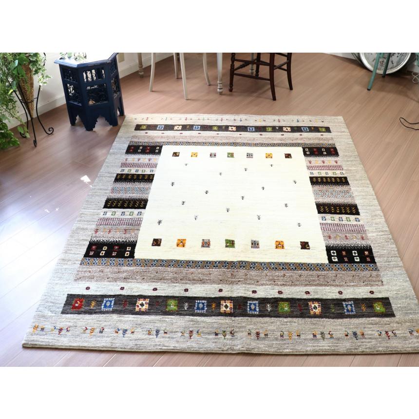 ギャッベ　タビーバフ Gabbeh Tabiibaft 205x157cm ナチュラルなモノトーングラデーション | ブランド登録なし | 06