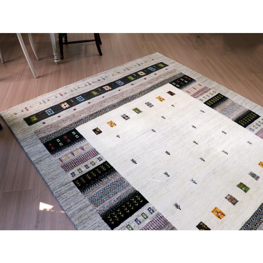 ギャッベ　タビーバフ Gabbeh Tabiibaft 205x157cm ナチュラルなモノトーングラデーション | ブランド登録なし | 07