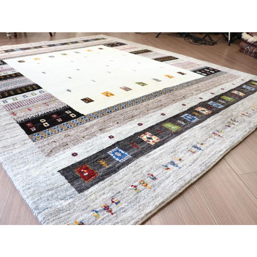 ギャッベ　タビーバフ Gabbeh Tabiibaft 205x157cm ナチュラルなモノトーングラデーション | ブランド登録なし | 08