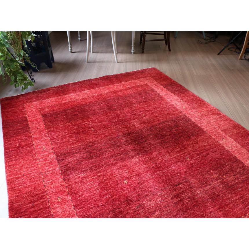 ギャッベ　 最上級の織りロリアタシュ  212x162cm レッド　グラデーション　スクエアデザイン | ブランド登録なし | 11