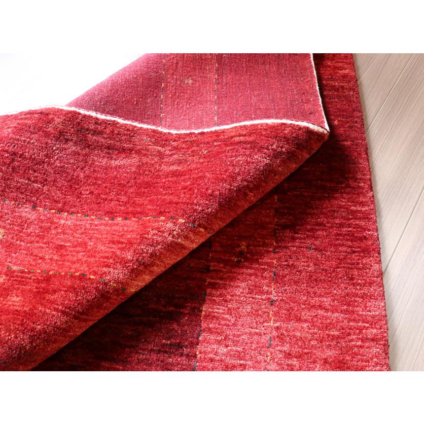 ギャッベ　 最上級の織りロリアタシュ  212x162cm レッド　グラデーション　スクエアデザイン | ブランド登録なし | 14