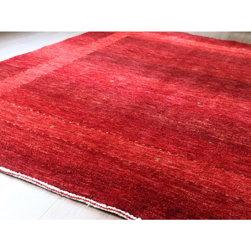 ギャッベ　 最上級の織りロリアタシュ  212x162cm レッド　グラデーション　スクエアデザイン | ブランド登録なし | 06