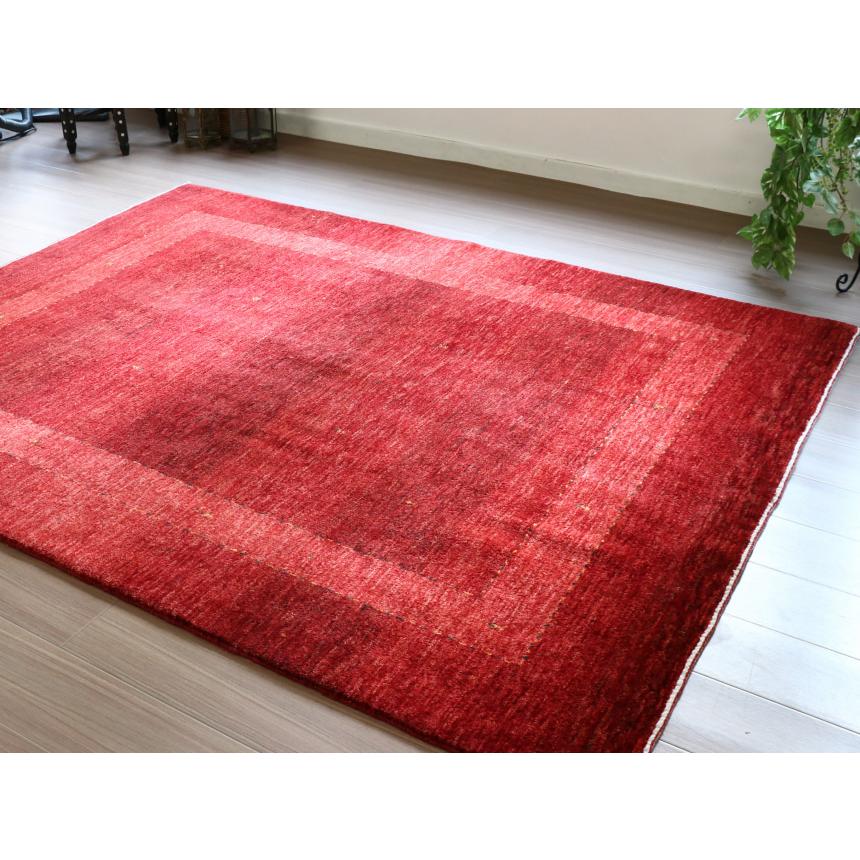 ギャッベ　 最上級の織りロリアタシュ  212x162cm レッド　グラデーション　スクエアデザイン | ブランド登録なし | 07