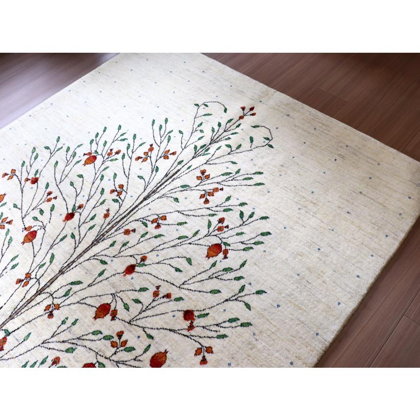 ギャッベ　ノウバフト Gabbeh Nowbaft 210x156cm 生命の木　ザクロの実 | ブランド登録なし | 09