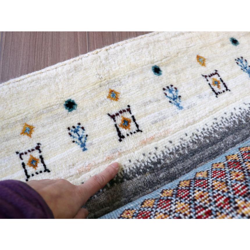 ギャッベ　ノウバフト Gabbeh Nowbaft 213x151cm モダンデザイン　カラフル　ストライプ | ブランド登録なし | 14