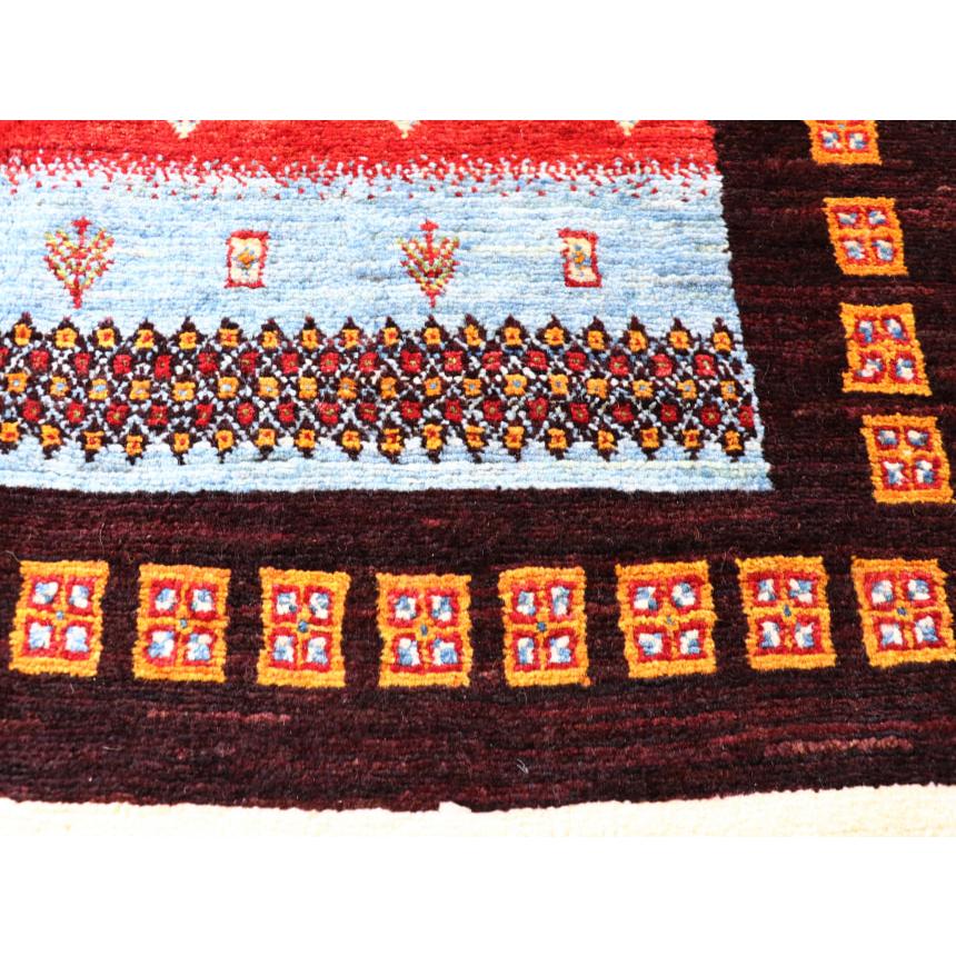 ギャッベ　ノウバフト Gabbeh Nowbaft 213x151cm モダンデザイン　カラフル　ストライプ | ブランド登録なし | 03