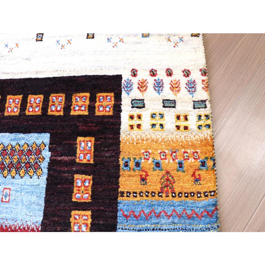 ギャッベ　ノウバフト Gabbeh Nowbaft 213x151cm モダンデザイン　カラフル　ストライプ | ブランド登録なし | 09