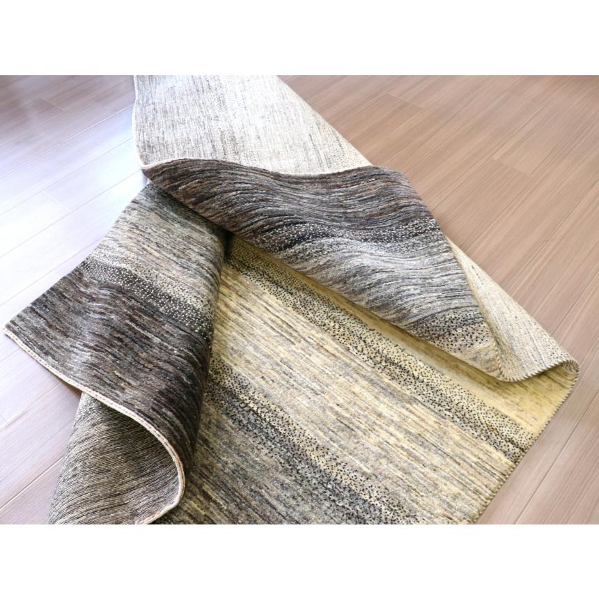 ギャッベ　タビーバフ Gabbeh Tabiibaft 206x157cm 無染色ナチュラルグレー　グラデーション | ブランド登録なし | 16