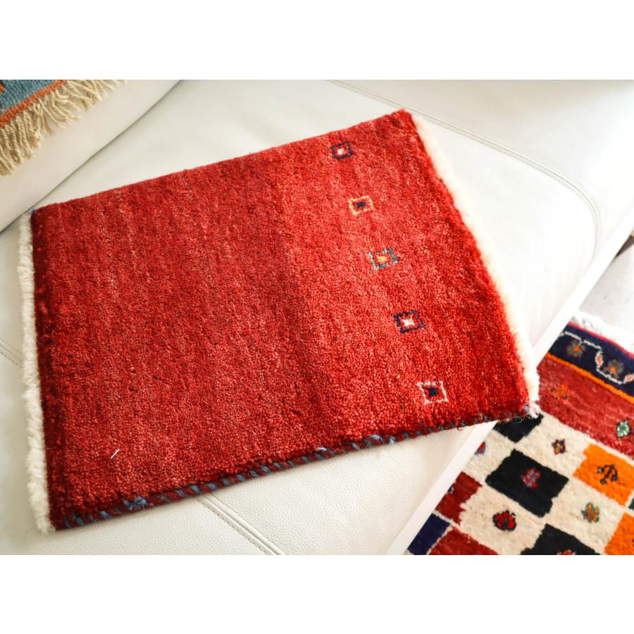 ギャッベ　イラン リズバフト  40x36cm レッドグラデーション | ブランド登録なし | 02