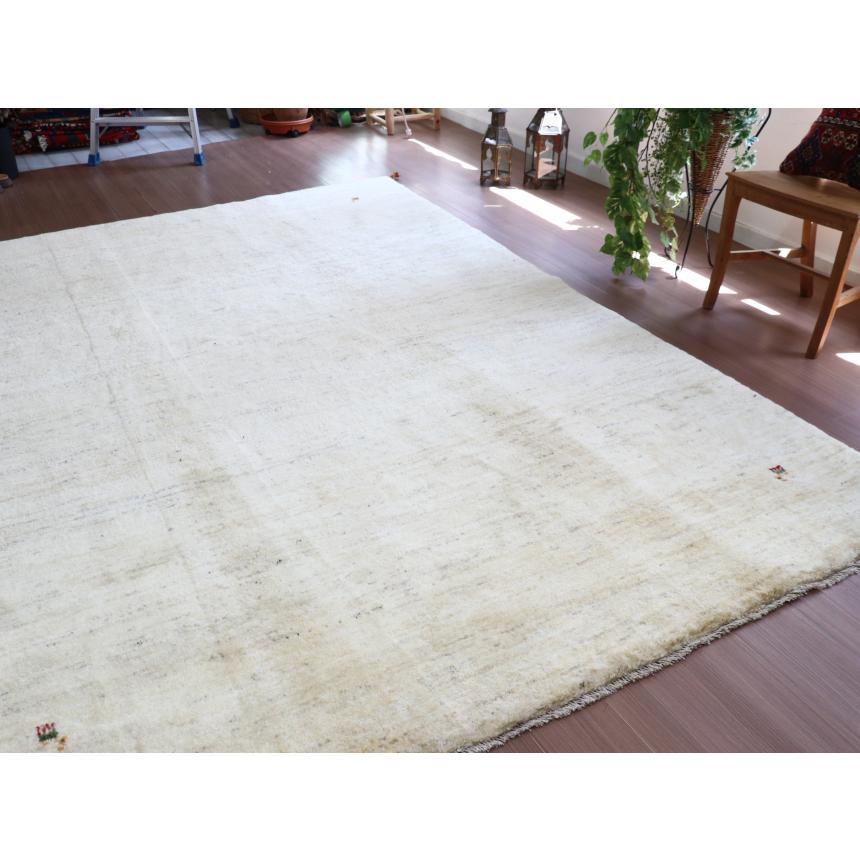 ギャッベ イラン産 手織り 280x210cm 無地　ナチュラル　シンプル | ブランド登録なし | 06