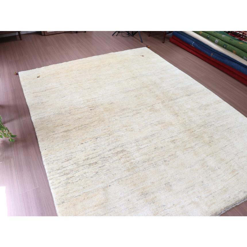 ギャッベ イラン産 手織り 280x210cm 無地　ナチュラル　シンプル | ブランド登録なし | 08