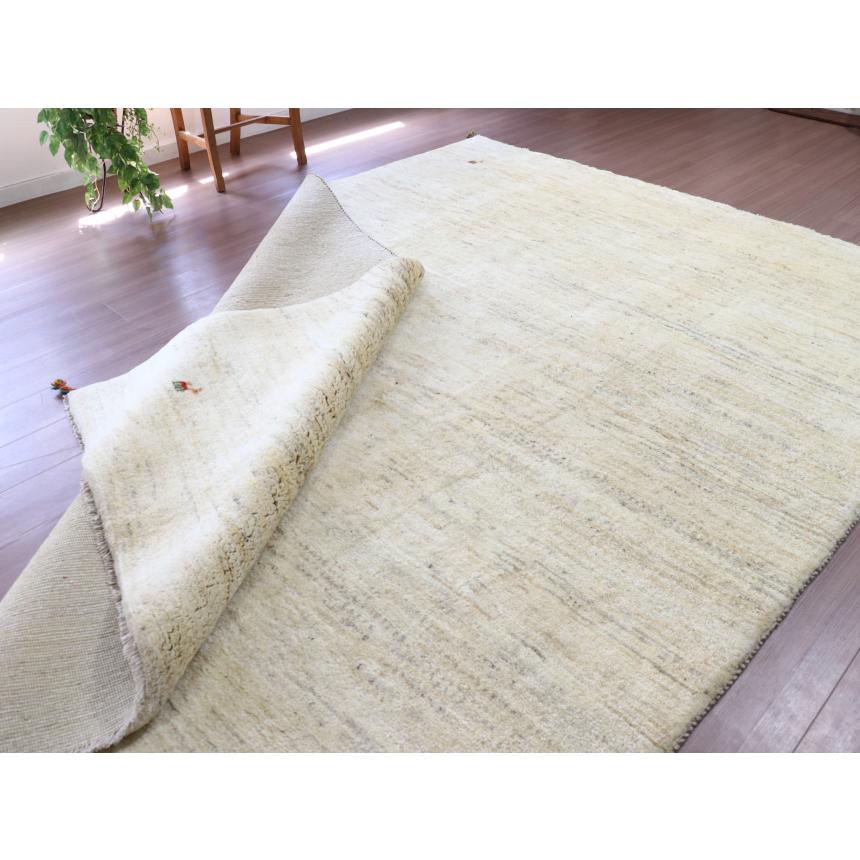 ギャッベ イラン産 手織り 280x210cm 無地　ナチュラル　シンプル | ブランド登録なし | 09