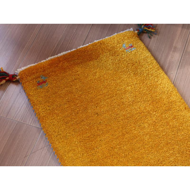 ギャッベ イランの手織りラグ GABBEH 57x42cm イエロー | ブランド登録なし | 02