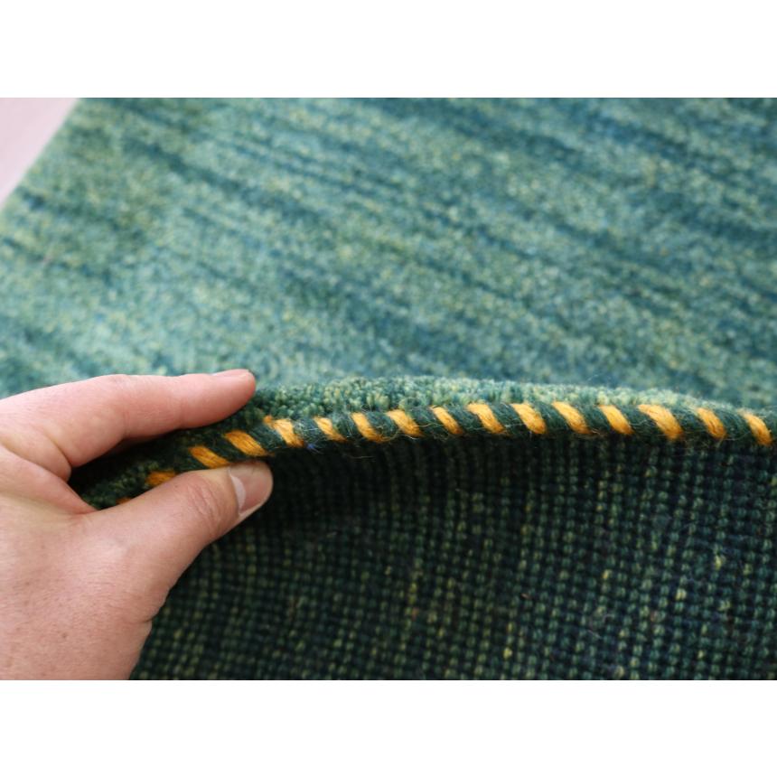 ギャベ イラン産手織り 88x62cm 玄関マット　グリーングラデーション | ブランド登録なし | 04