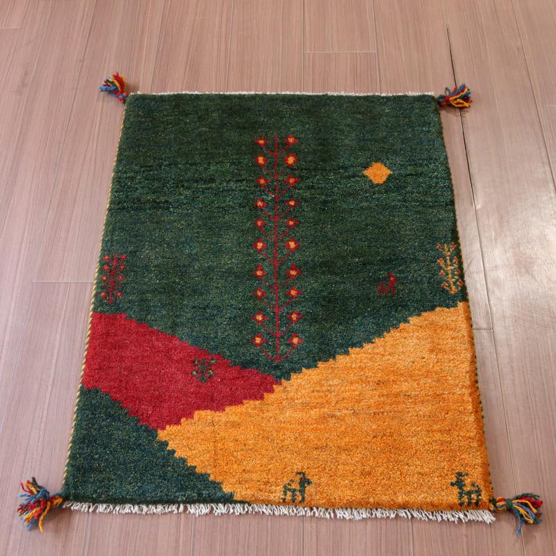 ギャッベ 手織り イラン産 88x62cm ミックス 生命の木 | ブランド登録なし