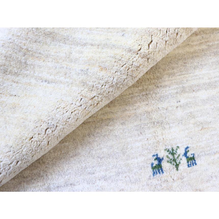 ギャベ ギャッベ イラン産手織り  242x200cm ナチュラルアイボリー　無地　シンプル　動物モチーフ | ブランド登録なし | 15