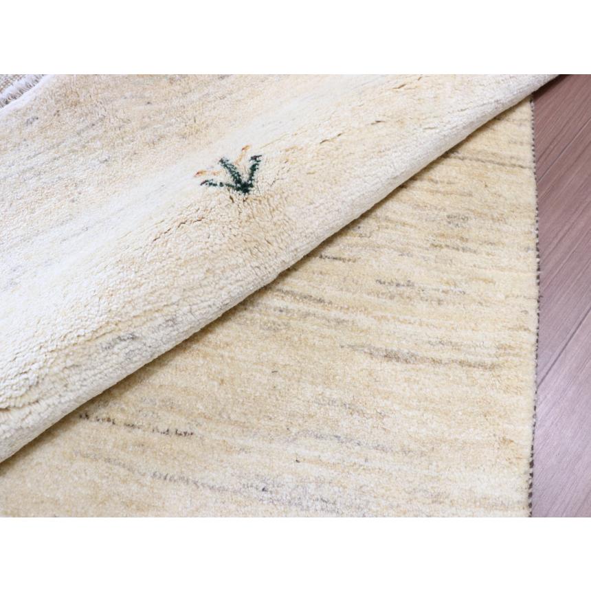 ギャベ ギャッベ イラン産手織り  243x167cm ナチュラルアイボリー　無地　シンプル　動物モチーフ | ブランド登録なし | 12