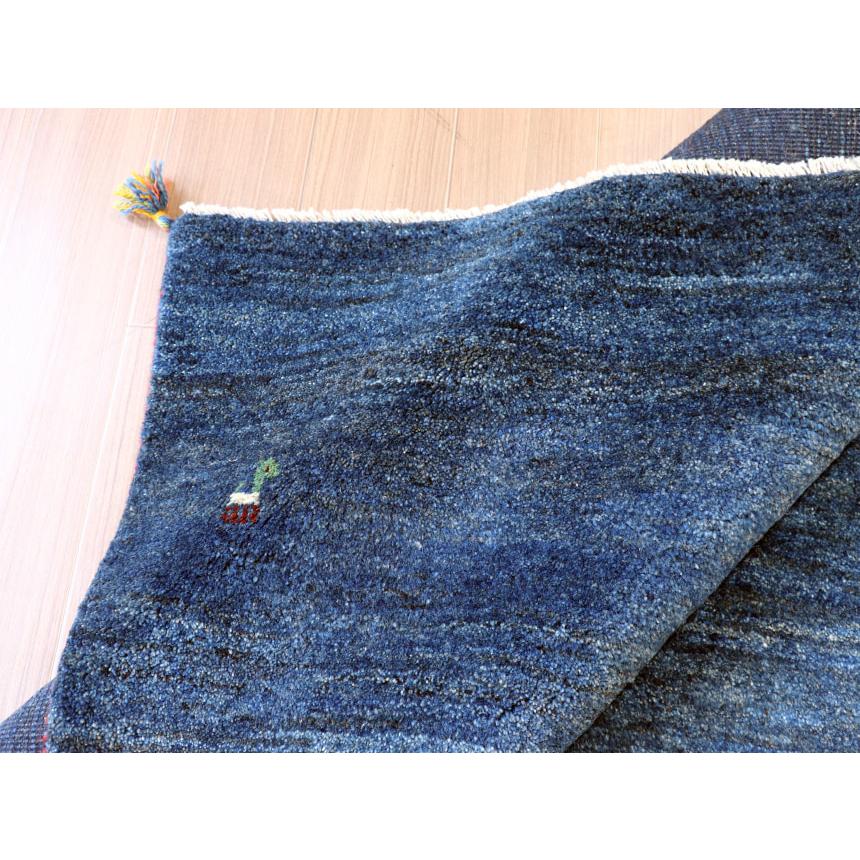 ギャベ ギャッベ イラン産手織り  ネイビーブルー　紺　シンプル　無地 | ブランド登録なし | 10