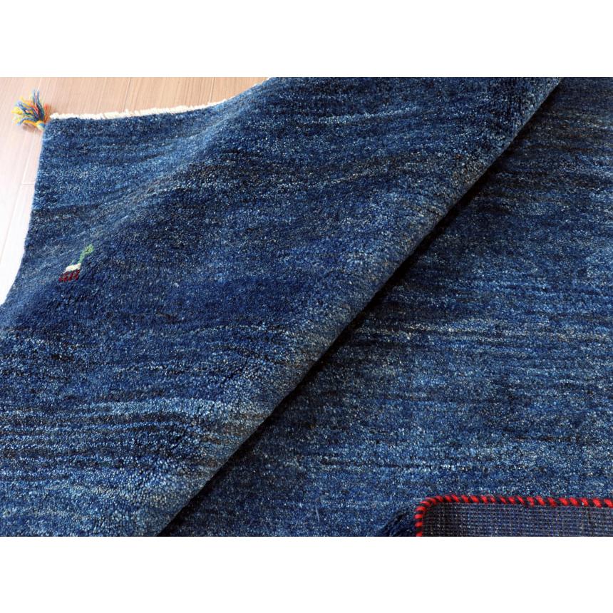 ギャベ ギャッベ イラン産手織り  ネイビーブルー　紺　シンプル　無地 | ブランド登録なし | 12