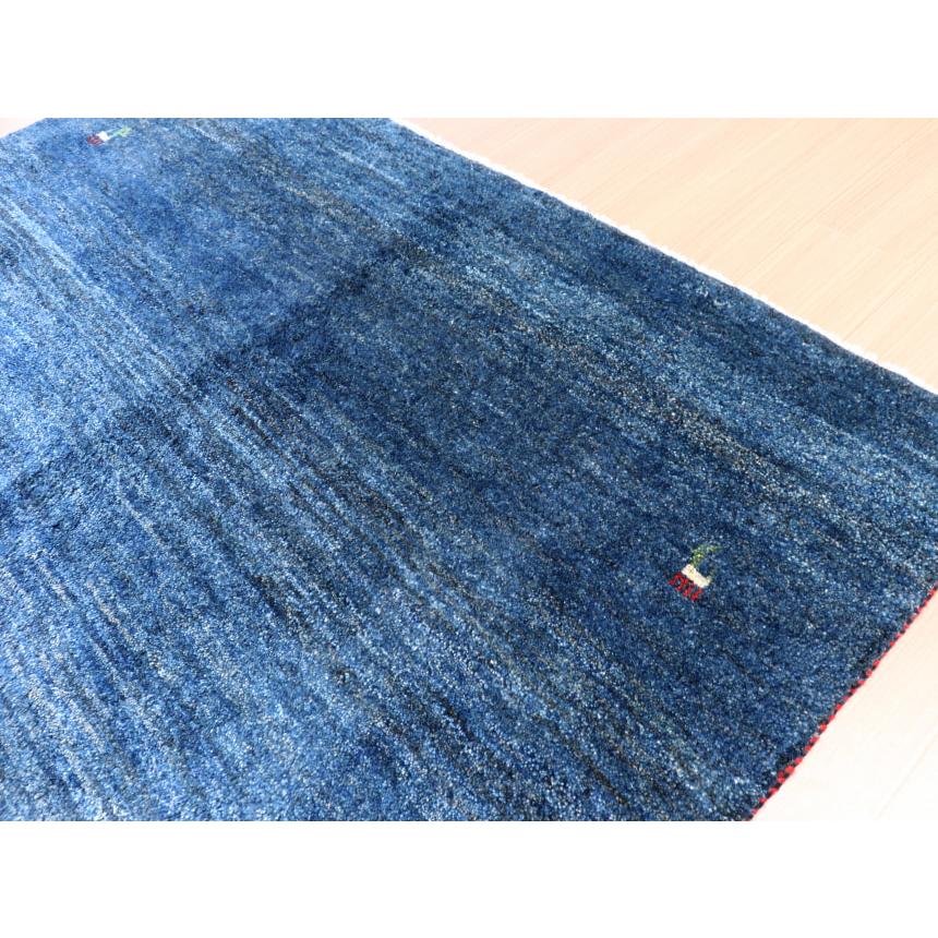 ギャベ ギャッベ イラン産手織り  ネイビーブルー　紺　シンプル　無地 | ブランド登録なし | 07