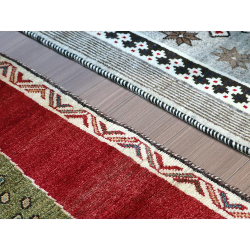 ギャッベ イランの手織りラグ 130x85cm 精悍な顔つきのヒョウ | ブランド登録なし | 06