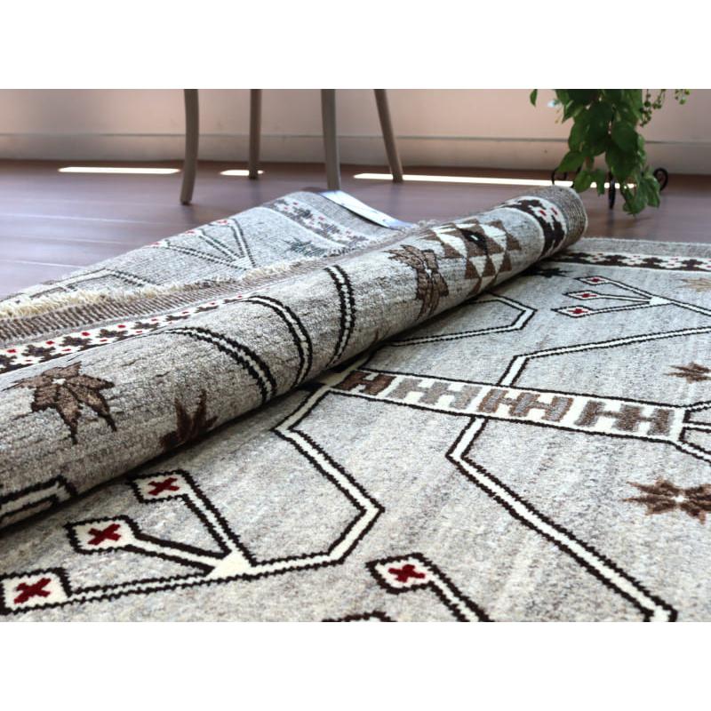 オールドギャッベ イランの手織りラグ 190x130cm メダリオンと幾何学模様 | ブランド登録なし | 11