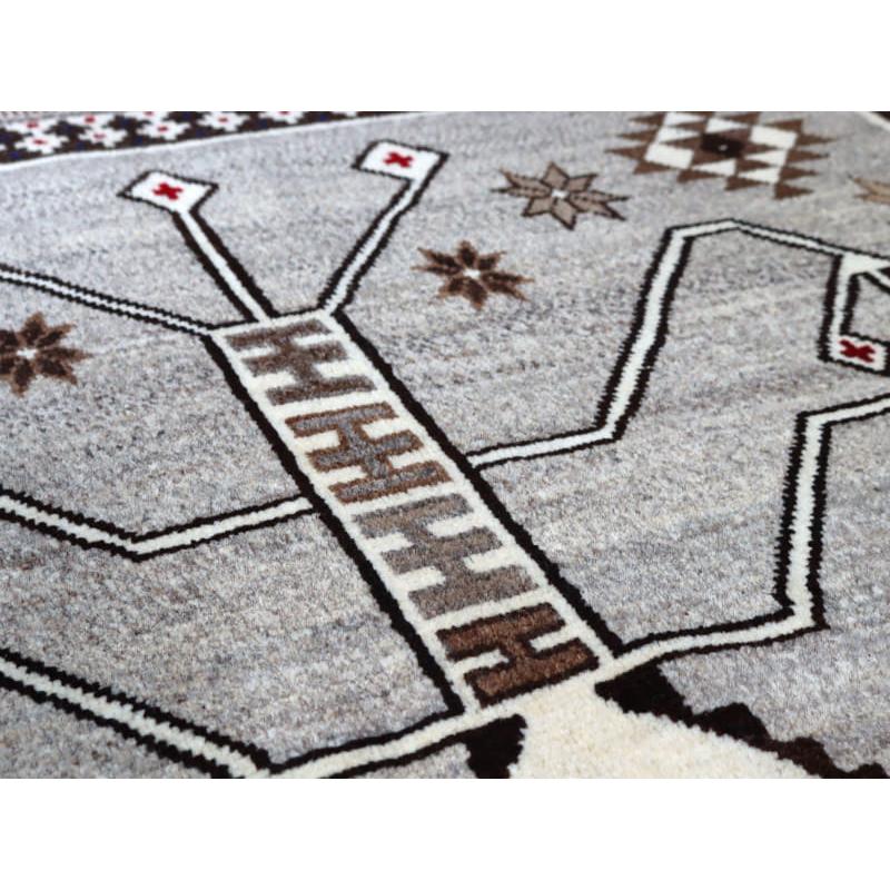 オールドギャッベ イランの手織りラグ 190x130cm メダリオンと幾何学模様 | ブランド登録なし | 09