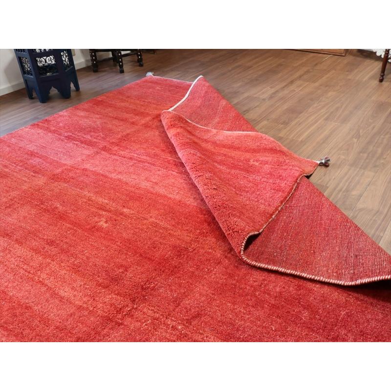 ギャッベ　シンプル赤 グラデーション 331x244cm 90年代の素朴な織り　特大8m2 |  | 12