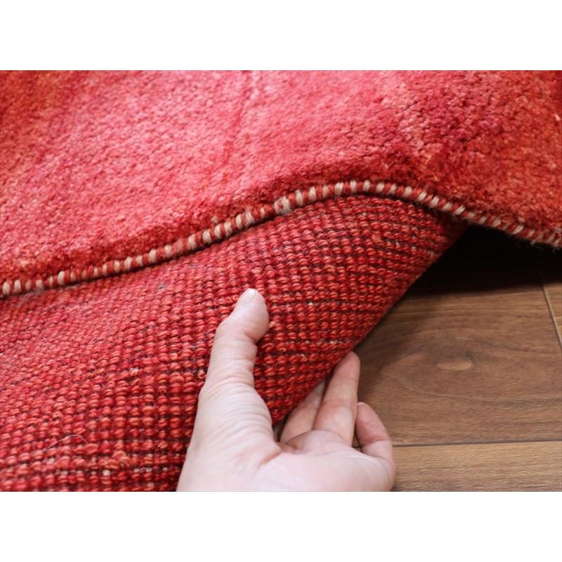 ギャッベ　シンプル赤 グラデーション 331x244cm 90年代の素朴な織り　特大8m2 |  | 14