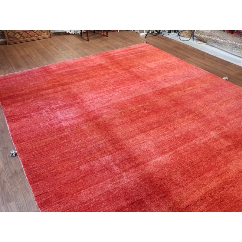 ギャッベ　シンプル赤 グラデーション 331x244cm 90年代の素朴な織り　特大8m2 |  | 07