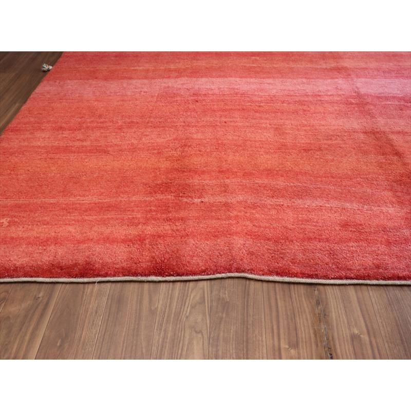 ギャッベ　シンプル赤 グラデーション 331x244cm 90年代の素朴な織り　特大8m2 |  | 08
