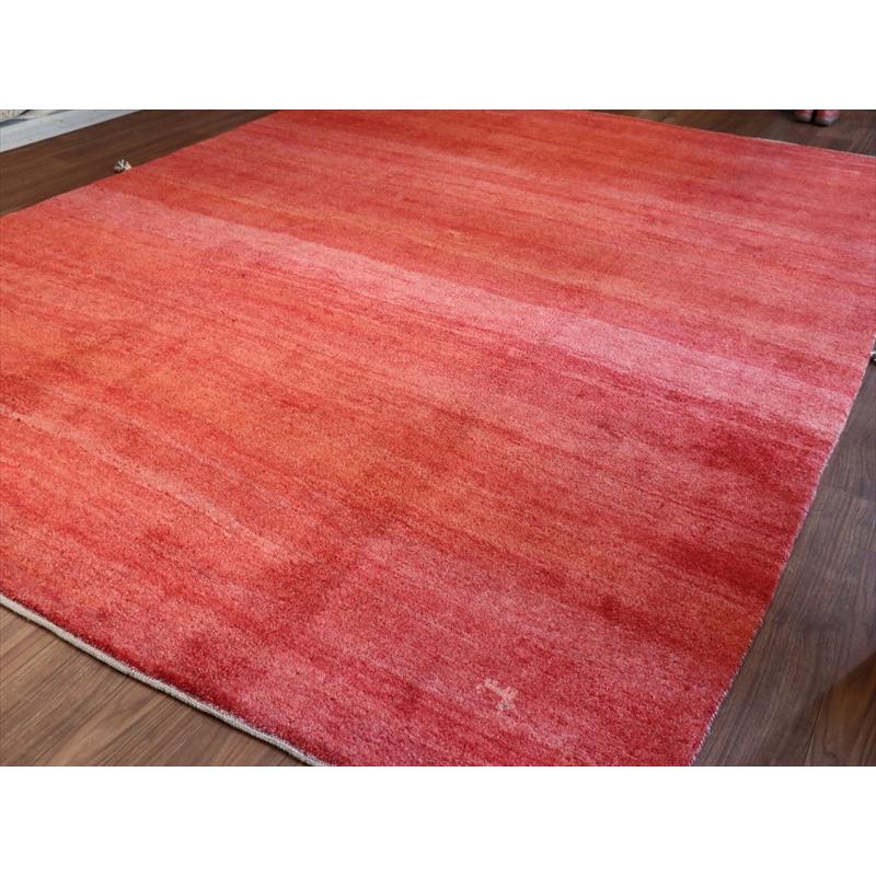 ギャッベ　シンプル赤 グラデーション 331x244cm 90年代の素朴な織り　特大8m2 |  | 09